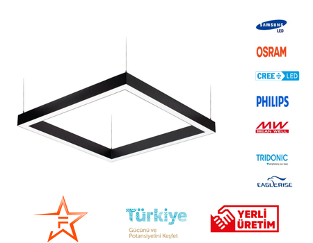 KARE LED LİNEER AYDINLATMA