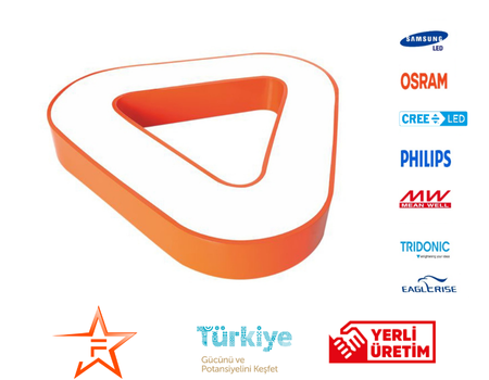 DEKORATİF LED ÜÇGEN LİNEER AYDINLATMA