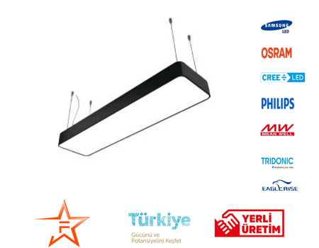 DEKORATİF LED DİKDÖRTGEN LİNEER AYDINLATMA