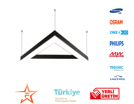 ÜÇGEN LED LİNEER AYDINLATMA
